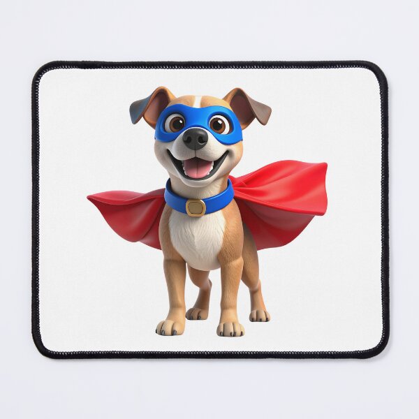 Item preview, 3D Cute Dog in Superhero Cape – Adorable Hero Pup Design designed and sold by PrintCreations9.