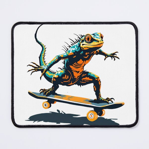 Item preview, A lizard skateboarding designed and sold by DOG DESIGN.