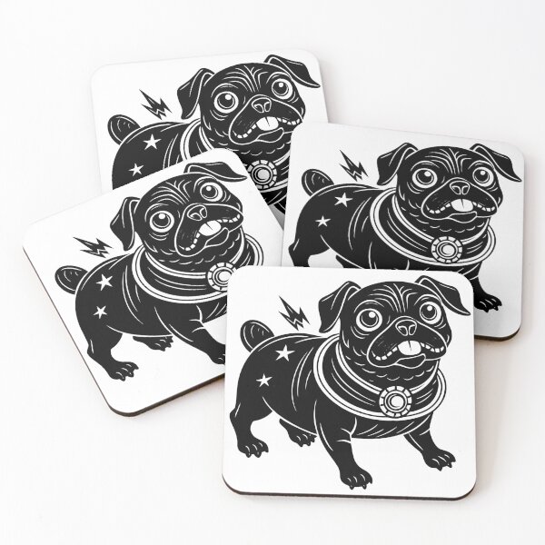 Item preview, The Pug from the Nebula black designed and sold by Fadi Alyaldani.