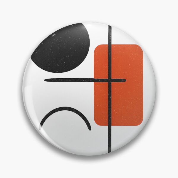 Item preview, Minimalist Geometric Contrast — Red & Black Modern Art designed and sold by MugLifeCo.