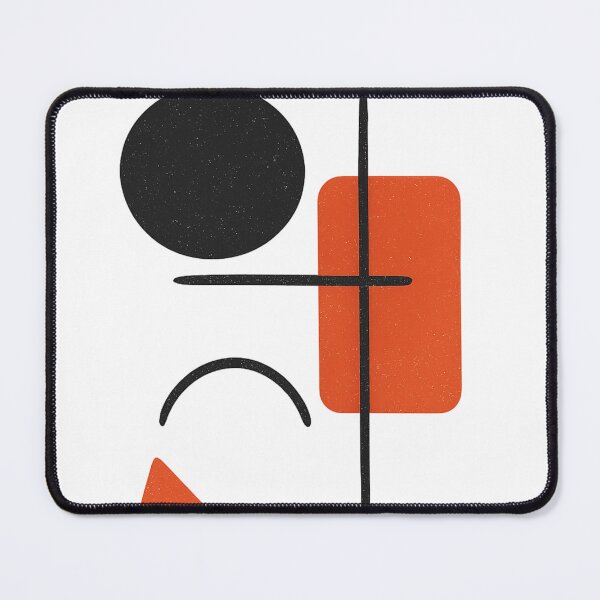 Item preview, Minimalist Geometric Contrast — Red & Black Modern Art designed and sold by MugLifeCo.