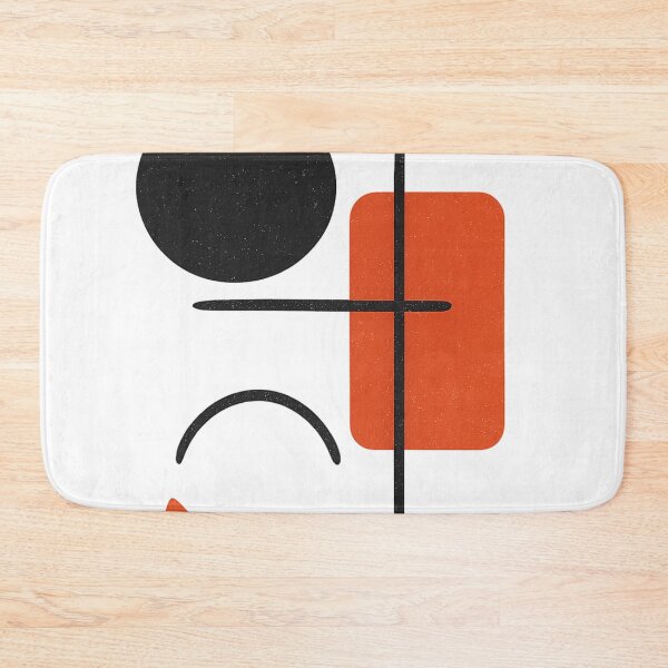 Item preview, Minimalist Geometric Contrast — Red & Black Modern Art designed and sold by MugLifeCo.