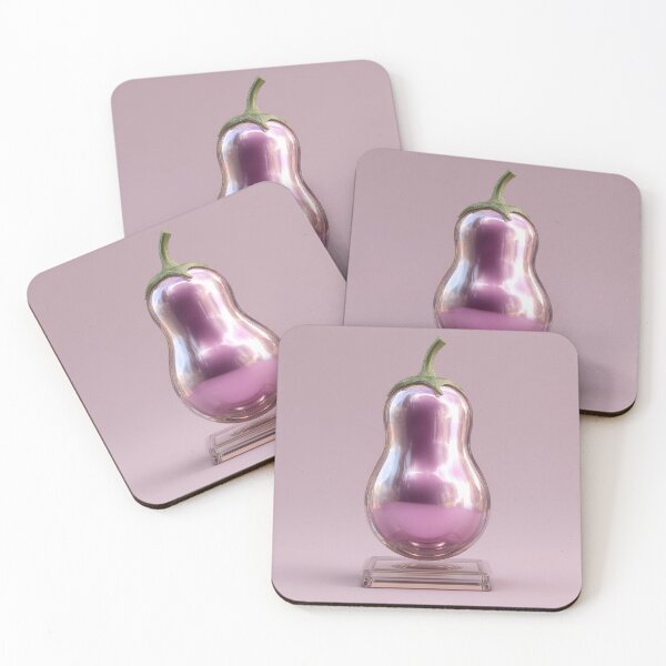 Item preview, Glass Eggplant Aesthetic — Glossy Purple Art with Fun Vibes designed and sold by Maryna_Reine.