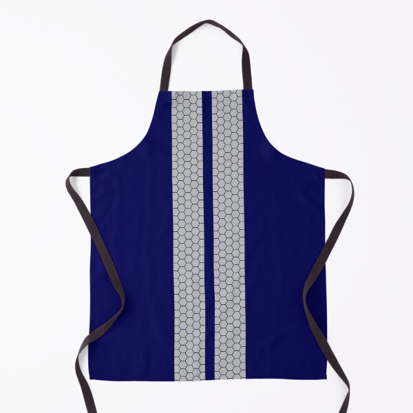 Item preview, Dual Racing Stripes, Honeycomb Pattern (Gray On Blue) designed and sold by Racing Stripes Only.