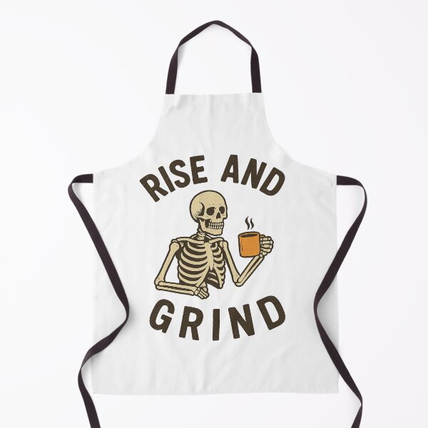 Item preview, Skeleton Coffee | Funny Rise and Grind designed and sold by Nocturne Stitch.