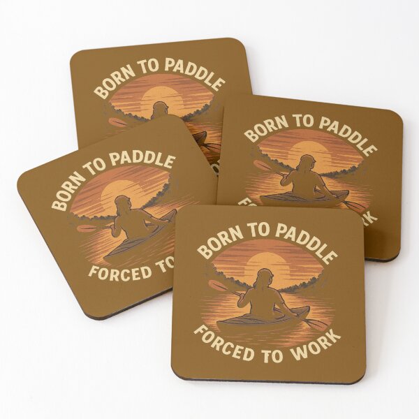 Item preview, Born to Paddle, Forced to Work - Female - Sunset  designed and sold by SimplyJamee.