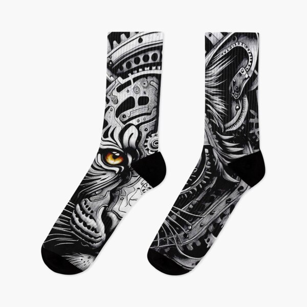 Item preview, Artistic Mechanical Bengal Tiger Tattoo#1 designed and sold by Helios Be. Lavsh.