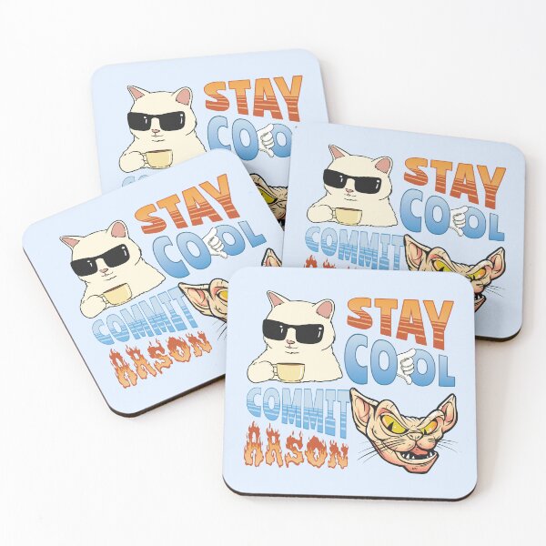 Item preview, Stay cool commit arson funny cat designed and sold by bemeowvelous collections.