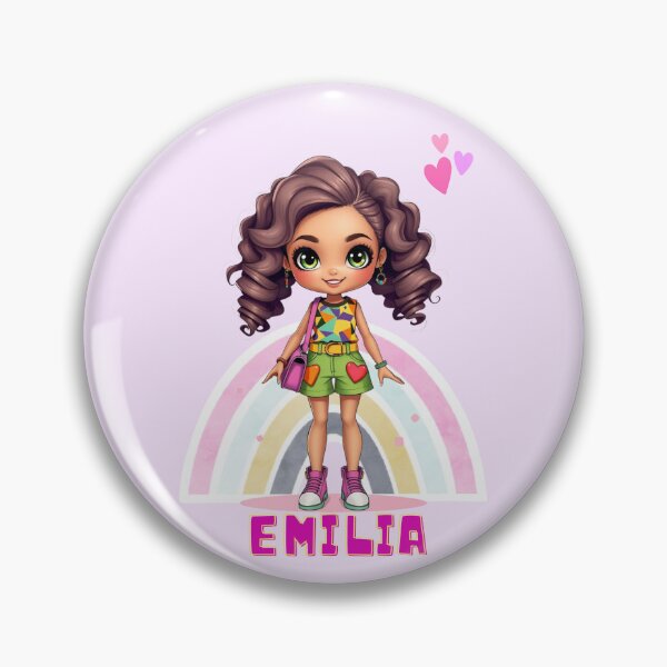 Item preview, Emilia Doll Name Design – Cute Gift for Girls, School Supplies and Birthday Surprises designed and sold by daila70.