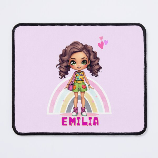 Item preview, Emilia Doll Name Design – Cute Gift for Girls, School Supplies and Birthday Surprises designed and sold by daila70.