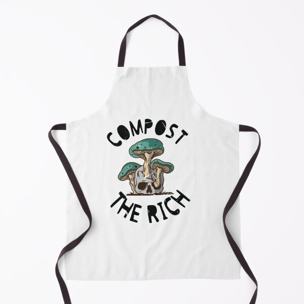 Item preview, Compost the Rich | Skull and Mushroom Illustration | Bold Eco Protest Art | Edgy Nature Graphic designed and sold by UndergroundG187.