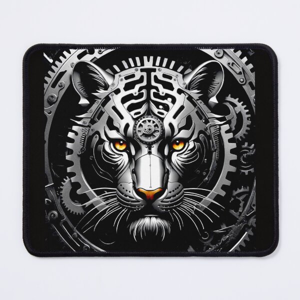 Item preview, Artistic Mechanical Bengal Tiger Tattoo#3 designed and sold by Helios Be. Lavsh.