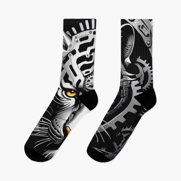 Item preview, Artistic Mechanical Bengal Tiger Tattoo#3 designed and sold by Helios Be. Lavsh.