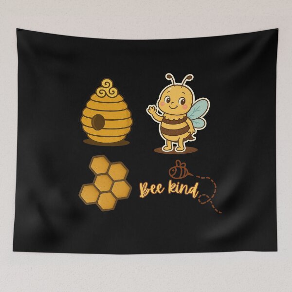 Item preview, Cute Bee Sticker Pack – Honeycomb, Beehive & Bee Kind Stickers designed and sold by joshuayule.