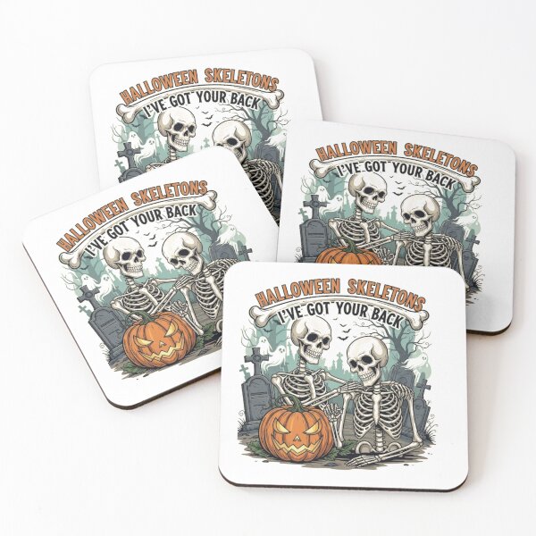 Item preview, "I've Got Your Back" Skeleton Halloween T-shirt designed and sold by MIMSCorneR.