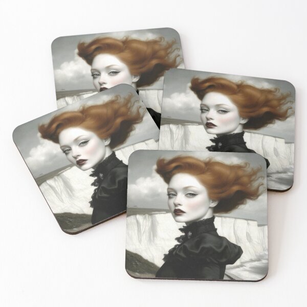 Item preview, Scarlet Winds on the White Cliffs designed and sold by Andy Gambino Art.
