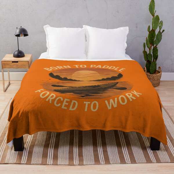Item preview, Born to Paddle, Forced to Work - Sunset Kayak designed and sold by SimplyJamee.