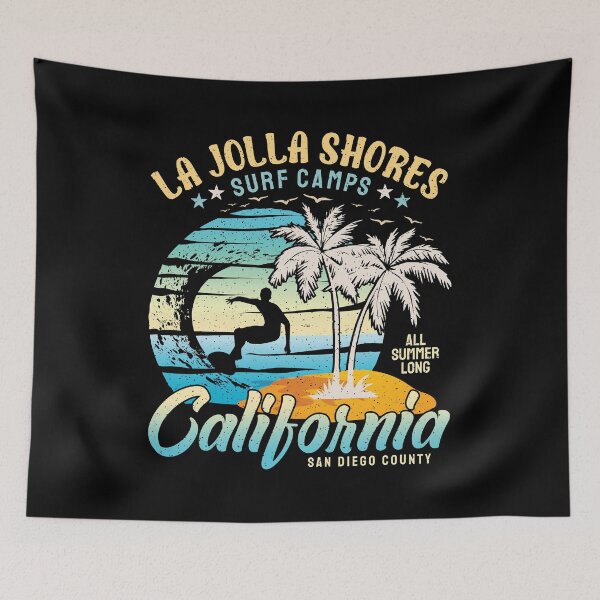 Item preview, La Jolla Shores Surf Camp Surfing San Diego County California designed and sold by eclecTEEq.