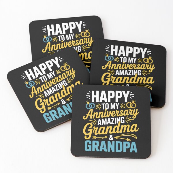 Item preview, Happy Anniversary To My Amazing Grandma And Grandpa Couple designed and sold by BakeryDozen.