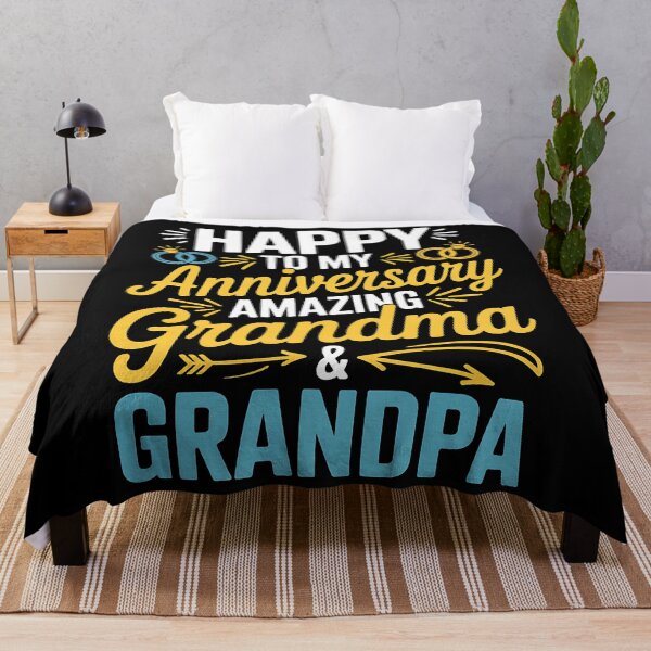 Item preview, Happy Anniversary To My Amazing Grandma And Grandpa Couple designed and sold by BakeryDozen.
