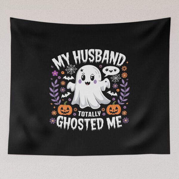 Item preview, My Husband Totally Ghosted Me - The perfect gift for people with a sense of humor who love Halloween accents and funny wordplay. designed and sold by ZyziowskyArt.