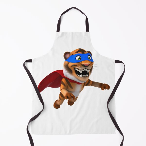 Item preview, 3D Tiger Wearing Superhero Cape – Cute Hero Animal Character designed and sold by PrintCreations9.
