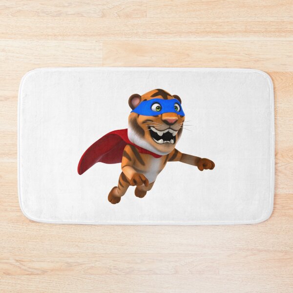 Item preview, 3D Tiger Wearing Superhero Cape – Cute Hero Animal Character designed and sold by PrintCreations9.