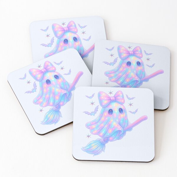 Item preview, Coquette glowing ghost on a witch groom-pastel designed and sold by FatBirdie.