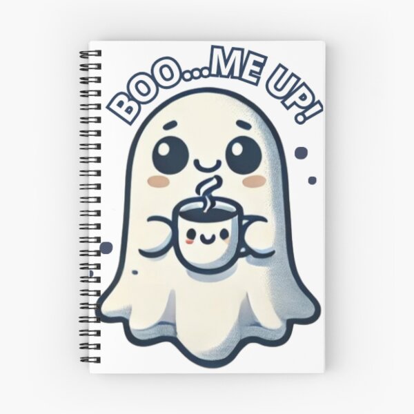 Item preview, Cute Ghost Drinking Coffee – Spooky Cozy Vibes designed and sold by LunelliStudio.