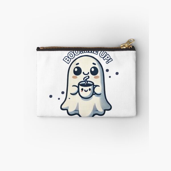 Item preview, Cute Ghost Drinking Coffee – Spooky Cozy Vibes designed and sold by LunelliStudio.