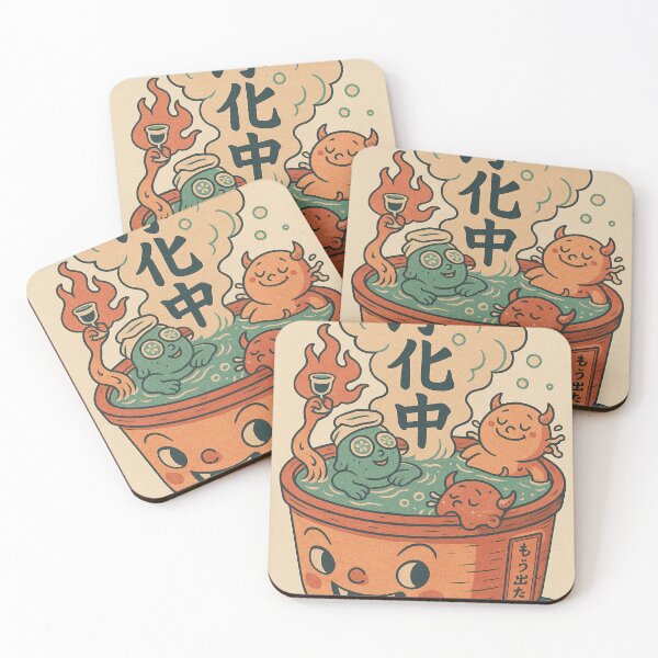 Item preview, Demon Spa Relaxation Shirt – Cute Oni in Ramen Hot Spring – Funny Japanese Yokai Art designed and sold by YamiHaus.