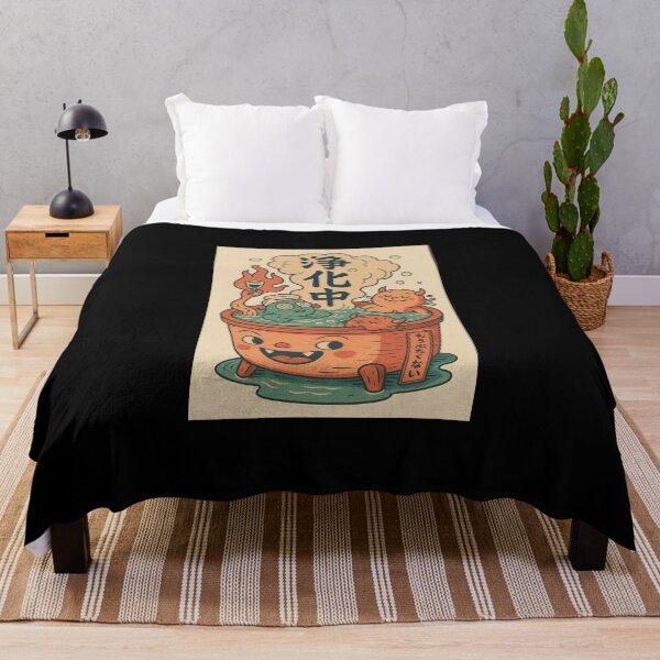 Item preview, Demon Spa Relaxation Shirt – Cute Oni in Ramen Hot Spring – Funny Japanese Yokai Art designed and sold by YamiHaus.