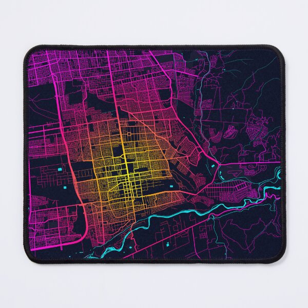 Item preview, Puente Alto City Map Chile - Neon designed and sold by deMAP.