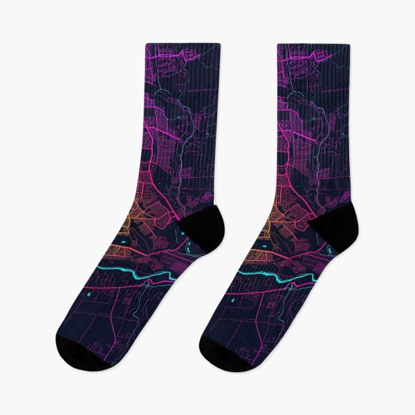 Item preview, Puente Alto City Map Chile - Neon designed and sold by deMAP.