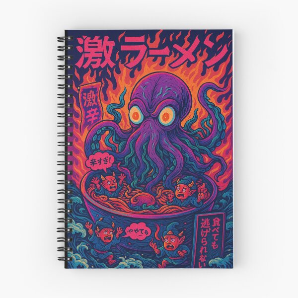 Item preview, Spicy Ramen Demon Shirt – Hell Noodles Curse – Funny Japanese Yokai Art designed and sold by YamiHaus.