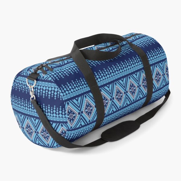 Item preview, Indigo and Light Blue Ethnic Geometric Art designed and sold by DesignByNui.