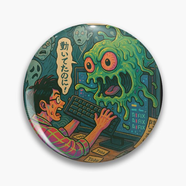 Item preview, Bug Demon Shirt – Funny Software Monster – Retro Coding Yokai Humor designed and sold by YamiHaus.