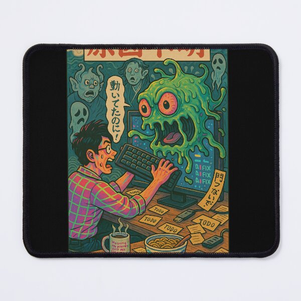 Item preview, Bug Demon Shirt – Funny Software Monster – Retro Coding Yokai Humor designed and sold by YamiHaus.