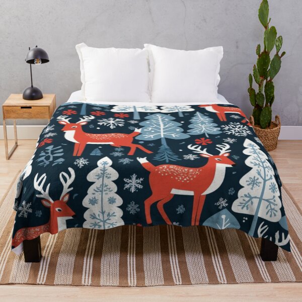 Item preview, Nordic Reindeer Winter Art designed and sold by KhadijaBatool38.