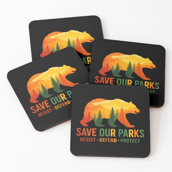 Item preview, Protect our national parks - resist smokey the bear public lands  designed and sold by SkeletonsDanger.