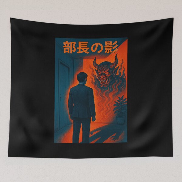 Item preview, Corporate Demon Shirt – Shadow Boss Yokai – Office Fear Japanese Art designed and sold by YamiHaus.