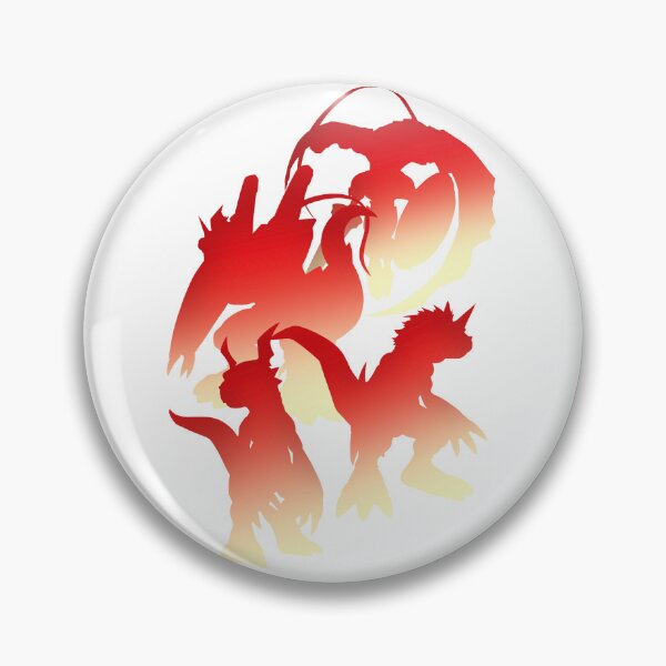 Item preview, Guilmon Digimon Evolution Silhouette designed and sold by AnimeDesigns12.