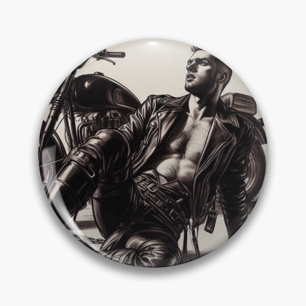 Artikelvorschau, Vintage Gay Berlin Leder Biker Leder Pride Grafikdesign entworfen und verkauft von ItsAKinkThing.