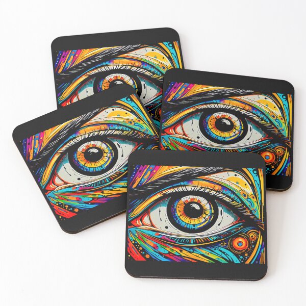 Item preview,  Artistic Colorful eyed Tattoo#2 designed and sold by Helios Be. Lavsh.