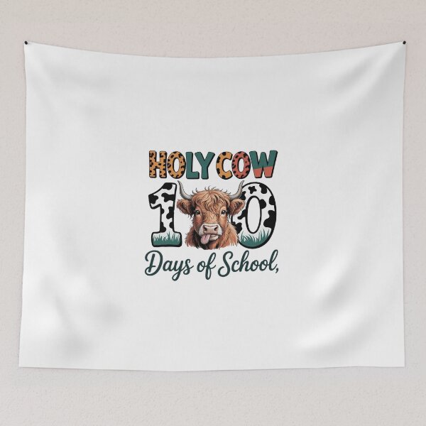 Item preview, Holy Cow 100 Days Of School 100th Day Teacher designed and sold by KarstenNoanra.