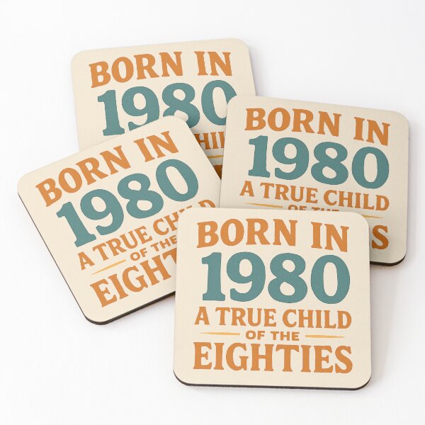Item preview, Born in 1980 – A True Child of the Eighties designed and sold by TheWonkyEaselCo.