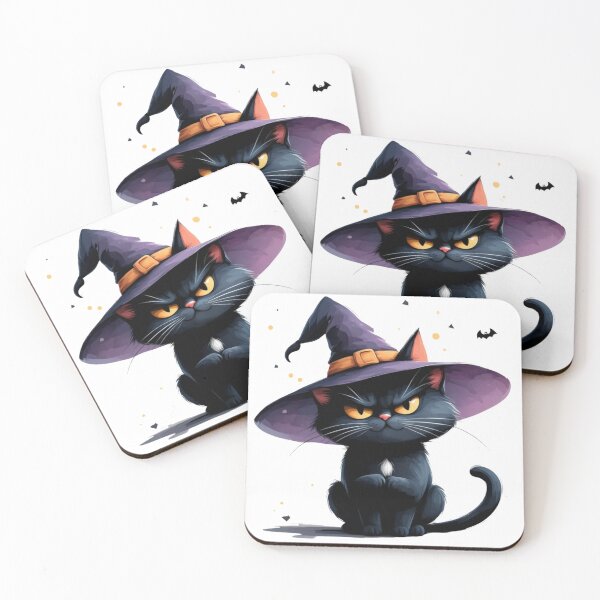Item preview,  Grumpy Witch Cat – Spooky Halloween Attitude designed and sold by Leen Artie Studio.