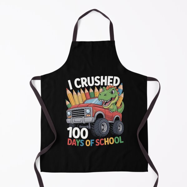 Item preview, I Crushed 100 Days of School Dinosaur Monster Truck Boys designed and sold by KarstenNoanra.