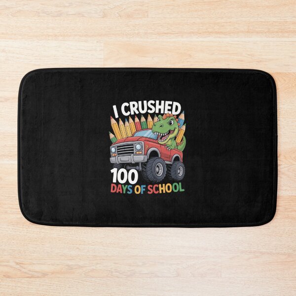 Item preview, I Crushed 100 Days of School Dinosaur Monster Truck Boys designed and sold by KarstenNoanra.