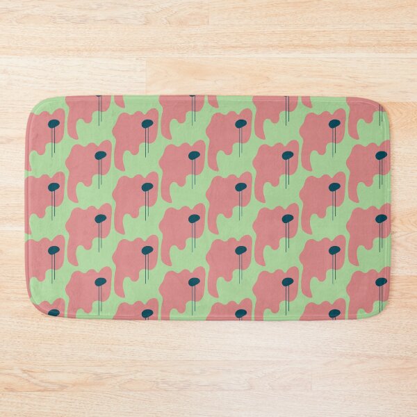 Item preview, Abstract fluid melting spot in dark pink and emerald green designed and sold by strokes and splashes.